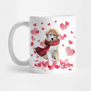 Great Pyrenees Hearts Love Happy Valentine's Day Mug